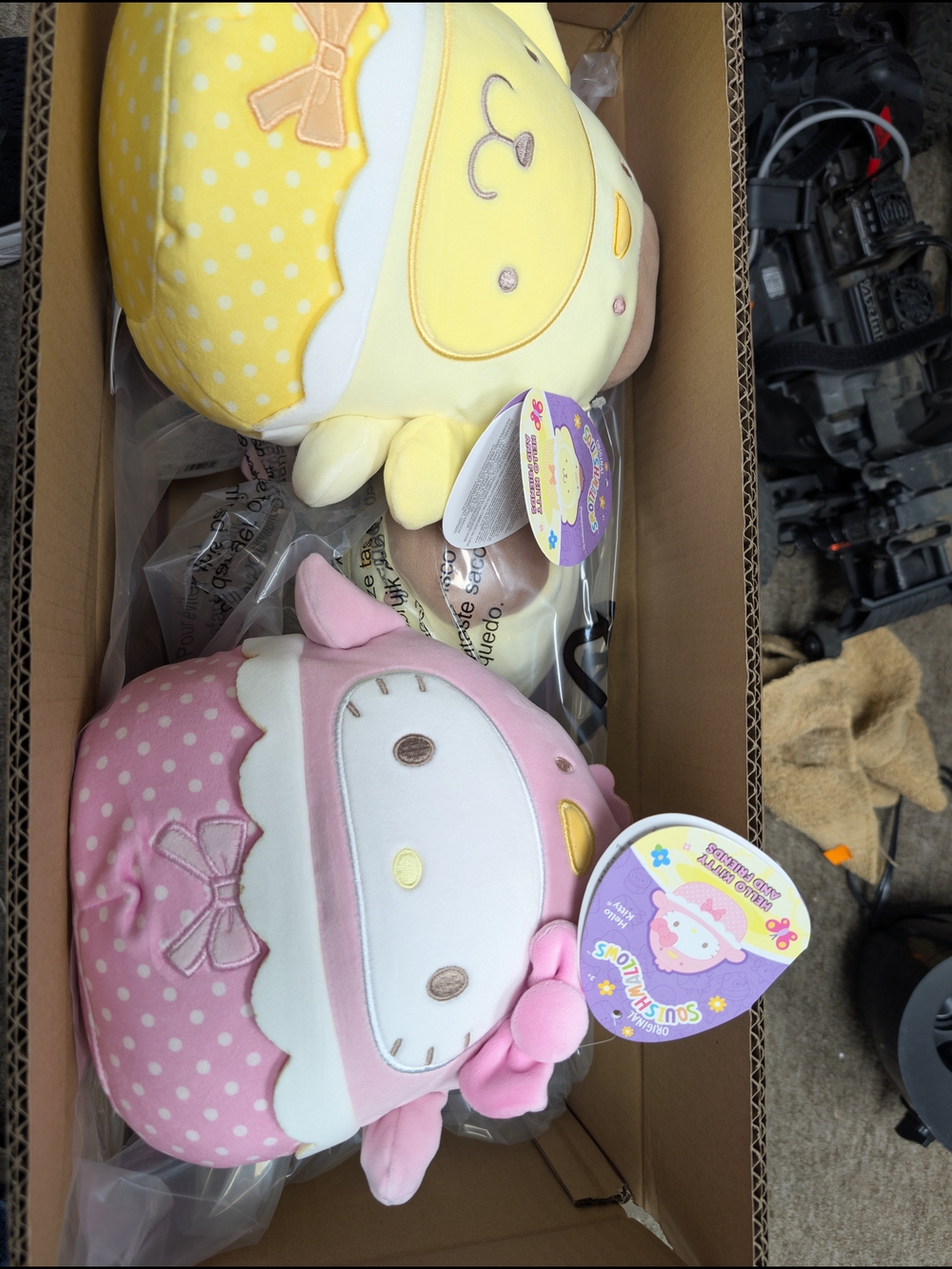 Bulk Case Of 6 Sanrio My Melody Plush Pair - Pink & Yellow Polka Dot Characters